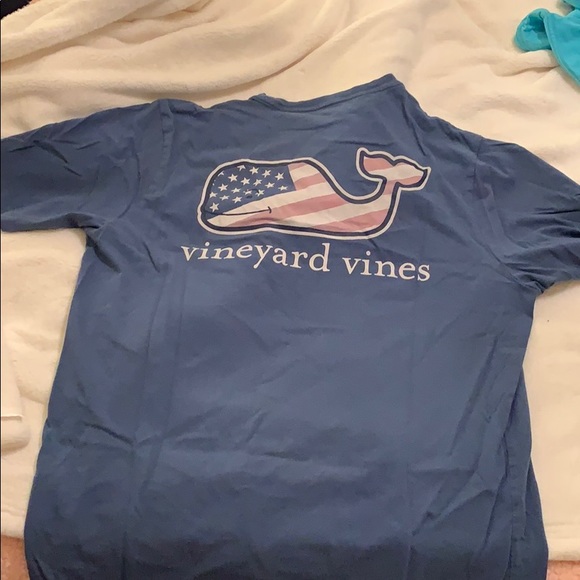 Short sleeve navy vineyard vines shirt - Picture 2 of 2